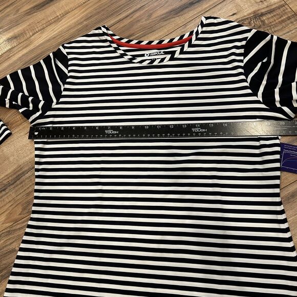 IBKUL Black and White Striped Dress - Picture 4 of 9